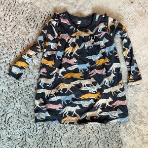 LIKE NEW - Tea Collection Fun Fox Skirted Dress
